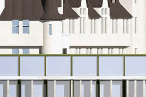 Partial model of Chateau Laurier addition