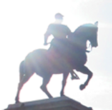 Statue of horse and rider