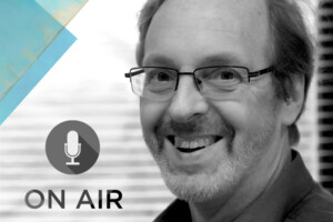 Image of Brian Foss with the caption 'On air'