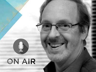 Image of Brian Foss with the caption 'On air'