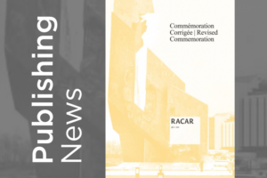 Publishing News - RACAR Journal Fall 2021 Issue