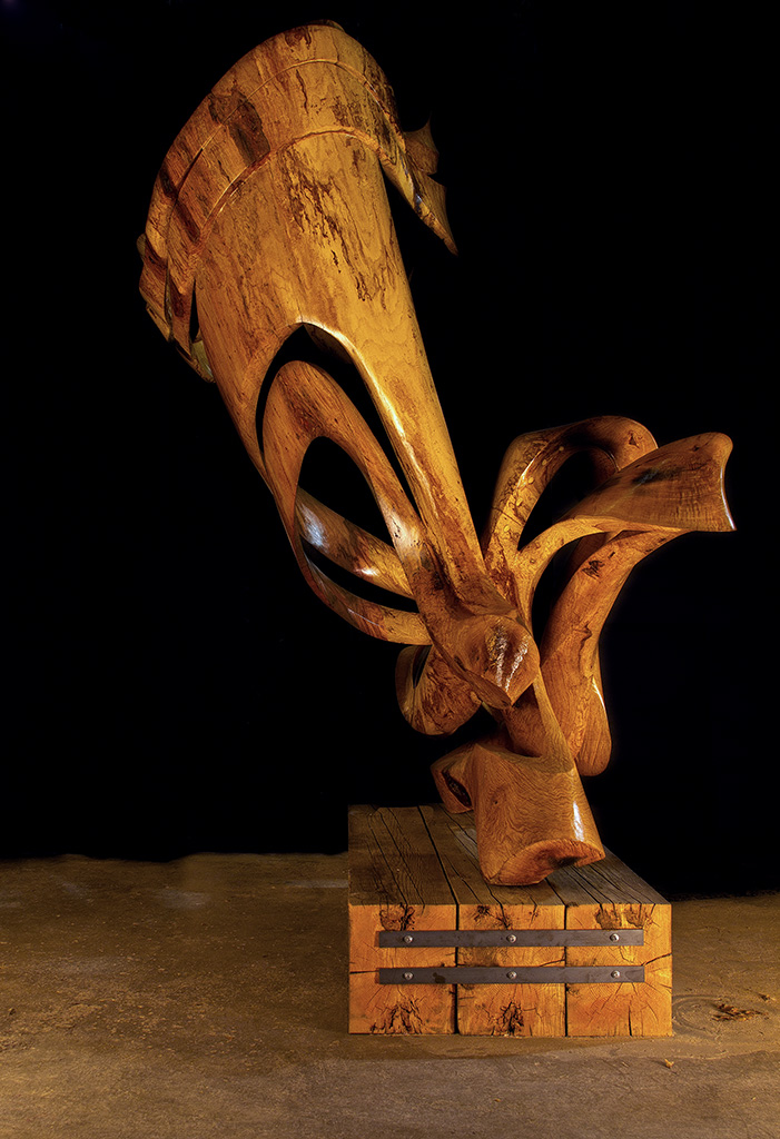 Photo of the sculpture Sailing Through Time by David Fels