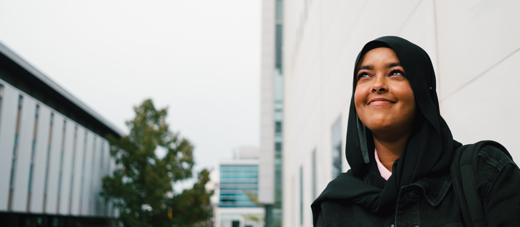 Photo of student looking inspired