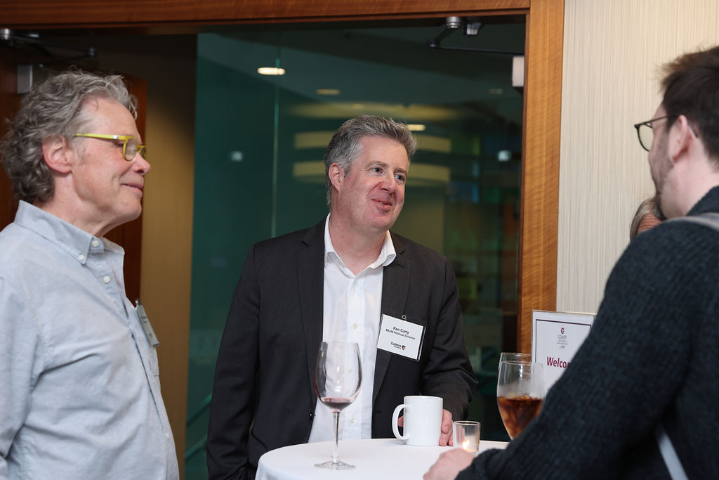 Guests at Carleton's reception in Vancouver on April 23, 2026.