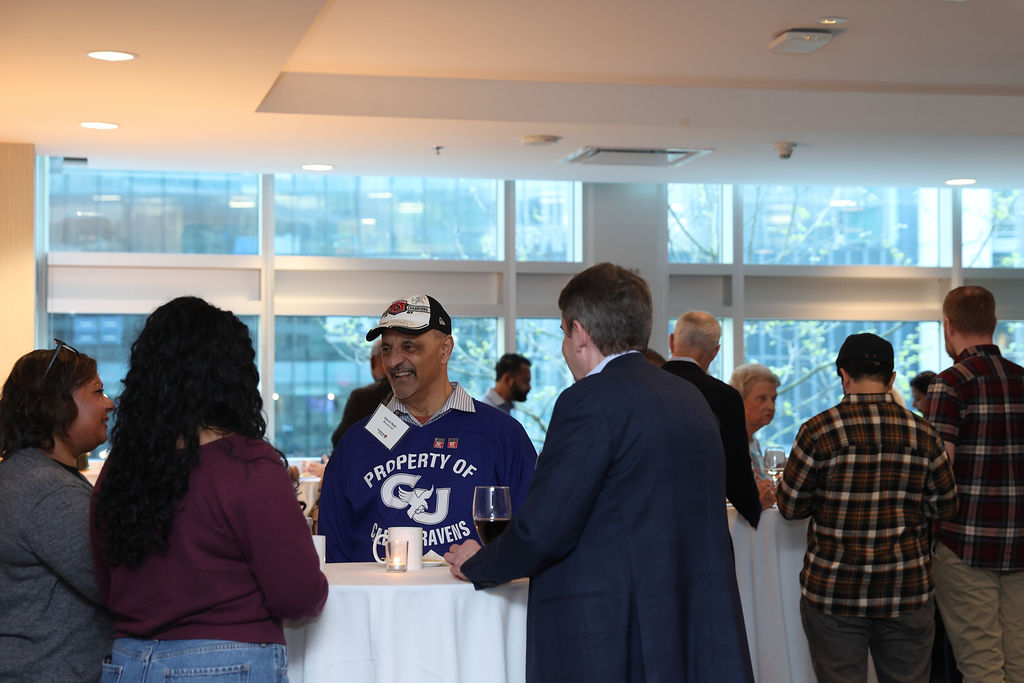 Guests at Carleton's reception in Vancouver on April 23, 2026.