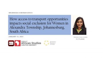 Thumbnail for: Transport justice in South Africa – mapping the gendered impact of transport policy in Alexandra, Johannesburg, South Africa