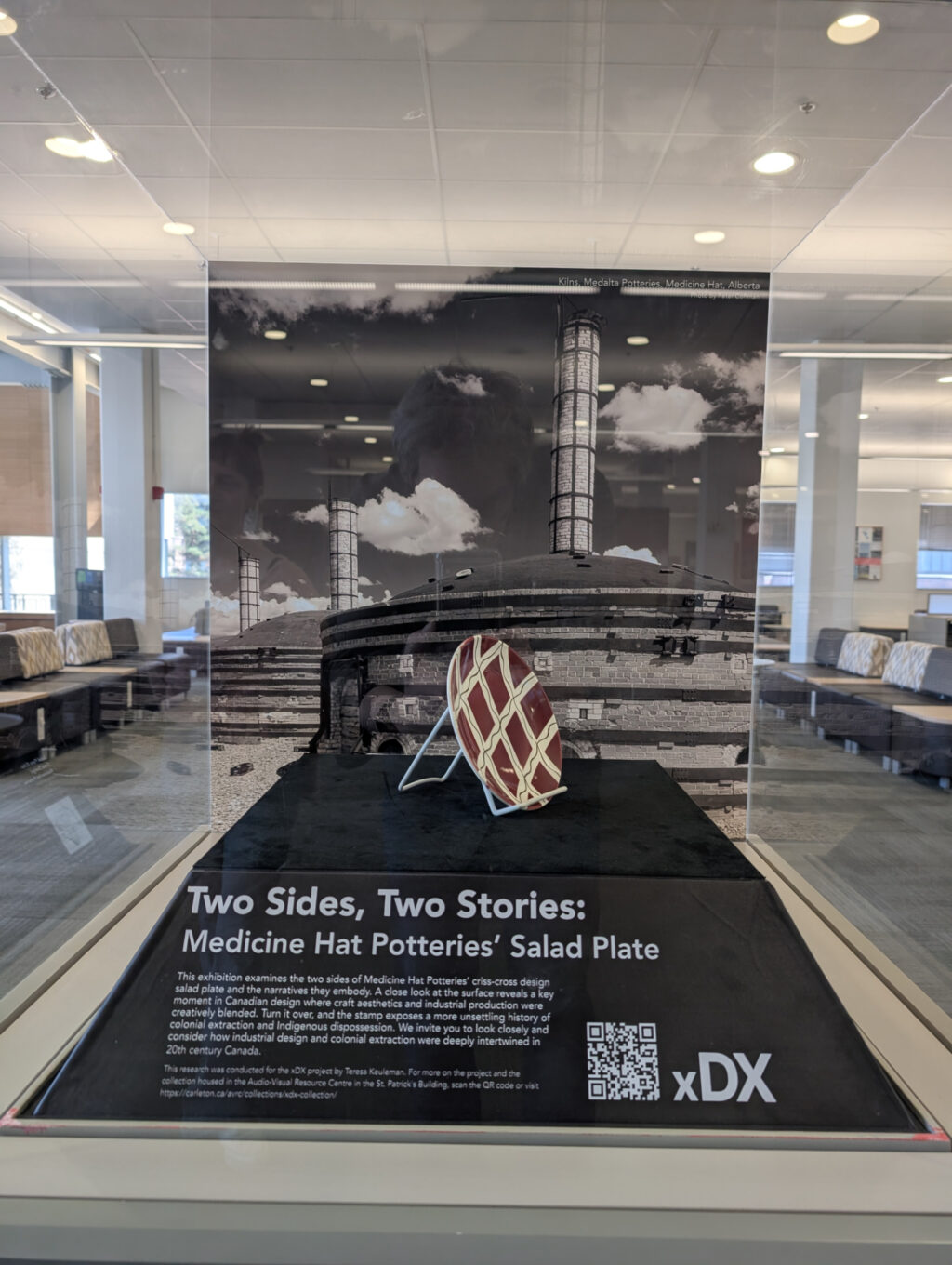 View of exhibit - front/title