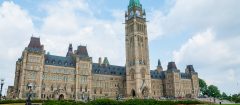 View of Peace Tower in Ottawa