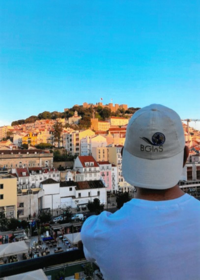 Image of a student looking over skyline of Lisbon, Portugal while on International Placement
