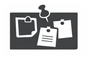 clip art of student bulletin board