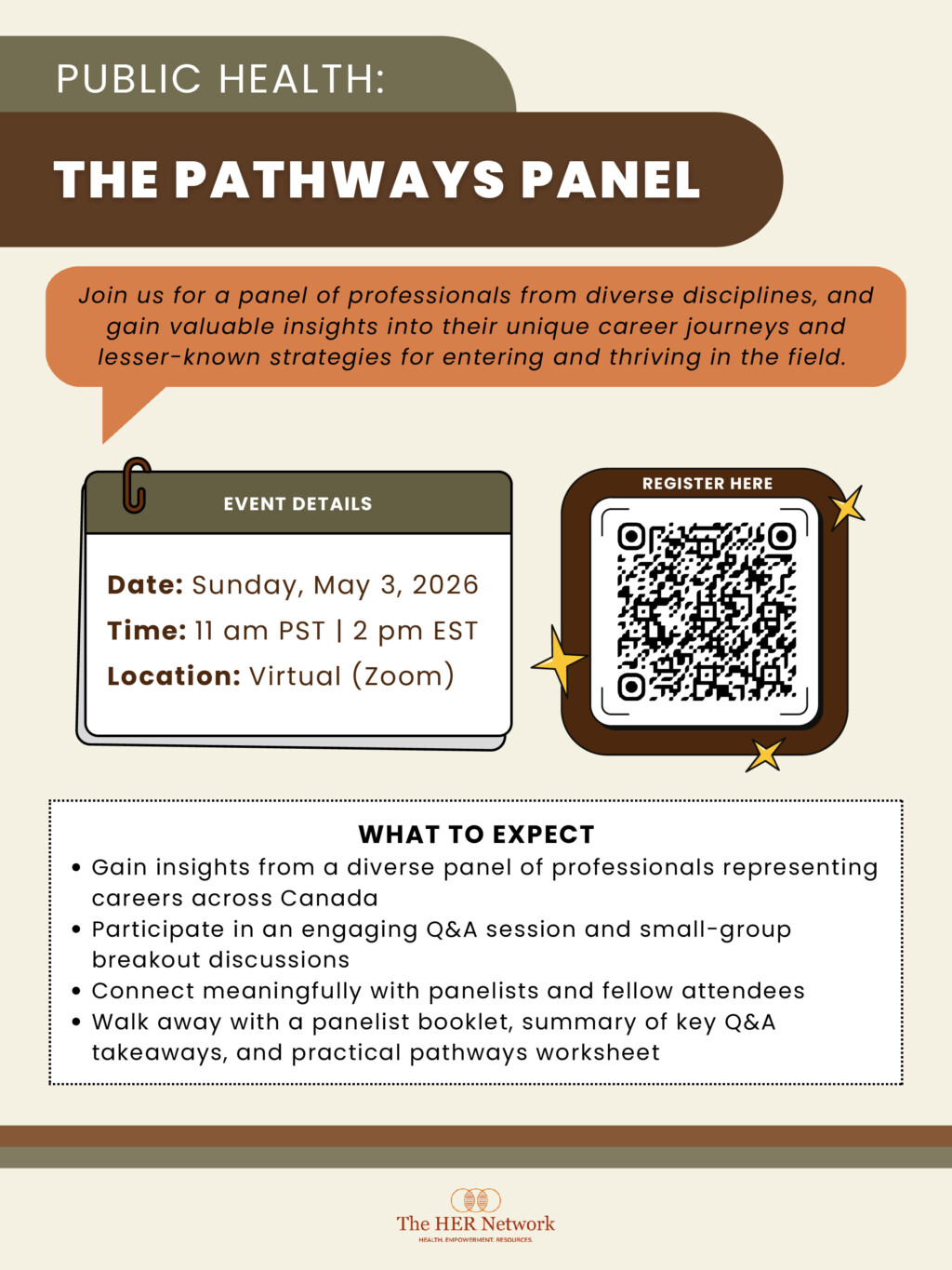 The HER Network’s Public Health: The Pathways Panel Poster