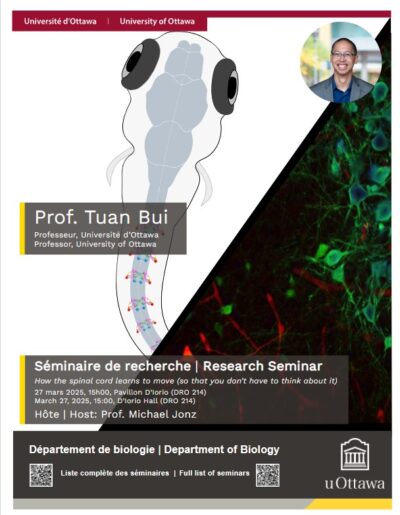 poster of a uOttawa seminar