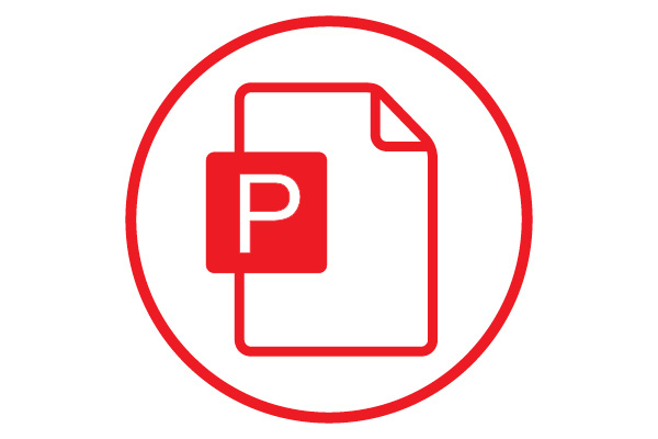 An audience sitting in front of a PowerPoint presentation.