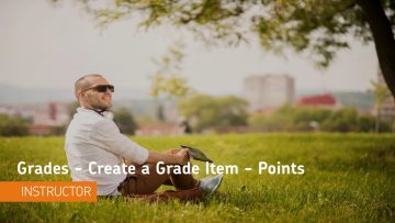 Thumbnail for: Creating a Grade Item
