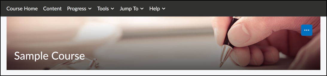 The button for changing images on a course banner
