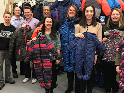 Photo for the news post: Campus Services Staff Spend a Day Helping the Ottawa Snowsuit Fund