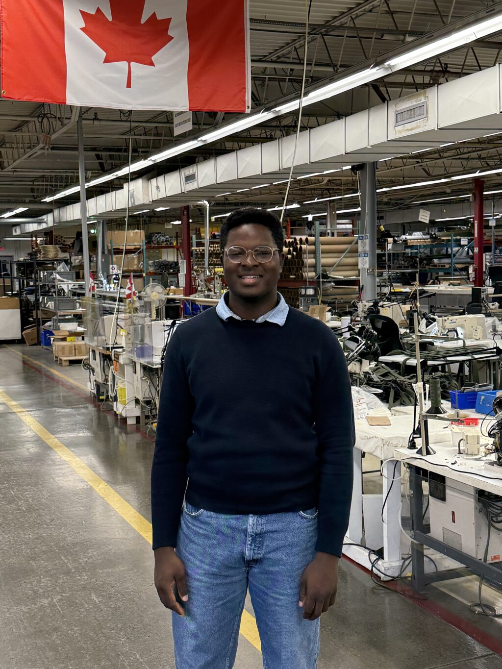 David Thompson is featured inside the Tulmar facility.