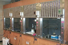 a photo of fume hoods