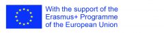 EU flag logo and statement "With the support of the Erasmus+ Programme of the European Union"
