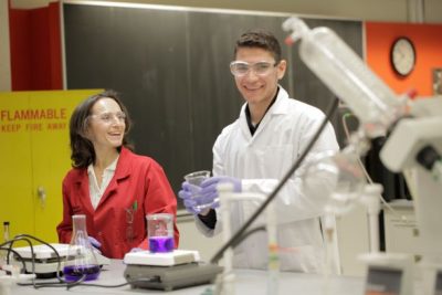 Chemistry student and lab coordinator