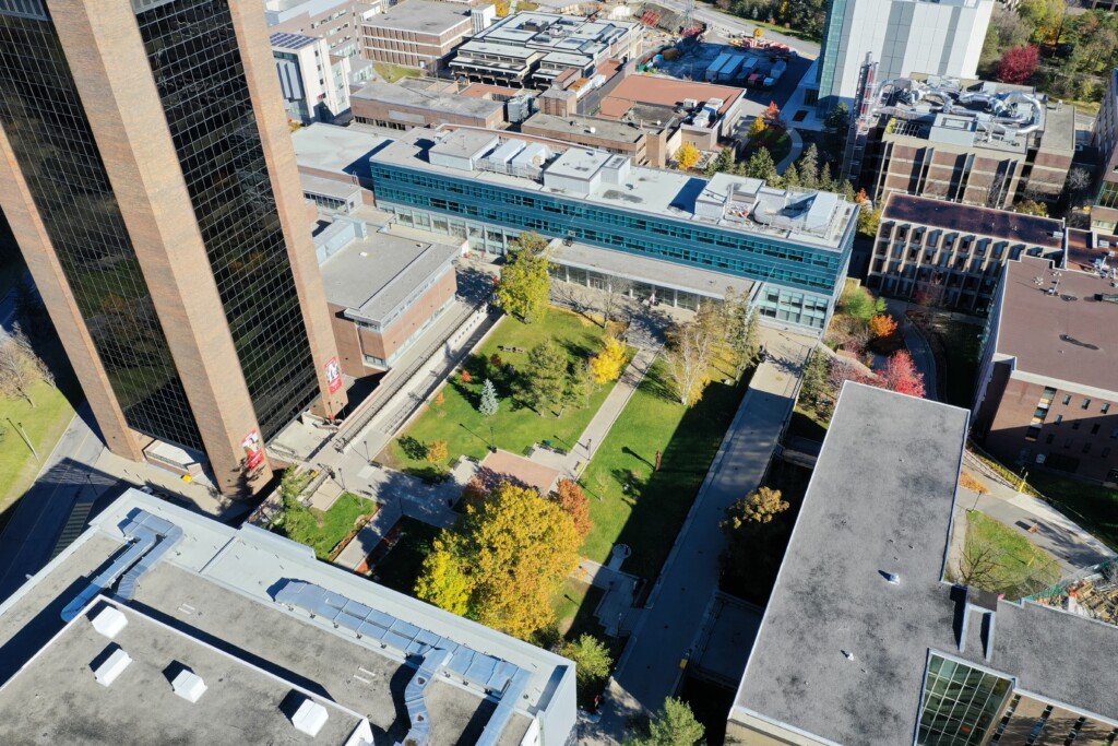 Aerial photo of the quad
