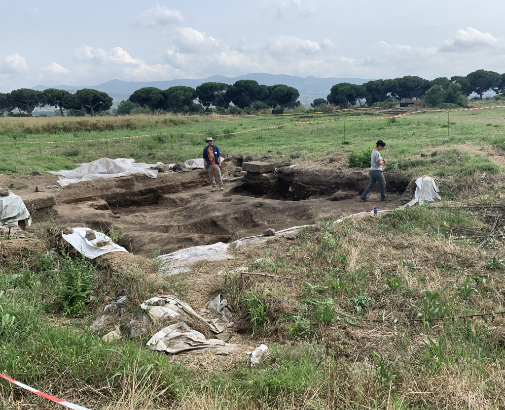 Getting ready to do final mapping and backfilling at Gabii, Italy
