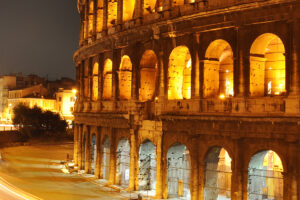 Colosseum at night