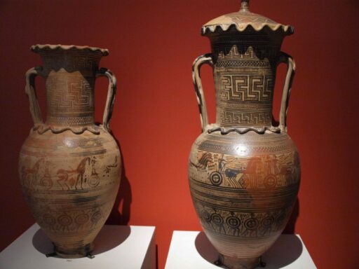 National Archaeological Museum, Athens. Two vases.