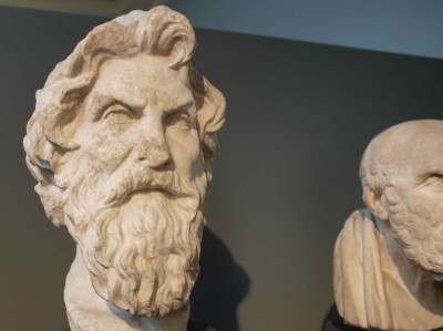 Bust of Antisthenes, founder of the Cynic school of philosophy. British Museum, London.
