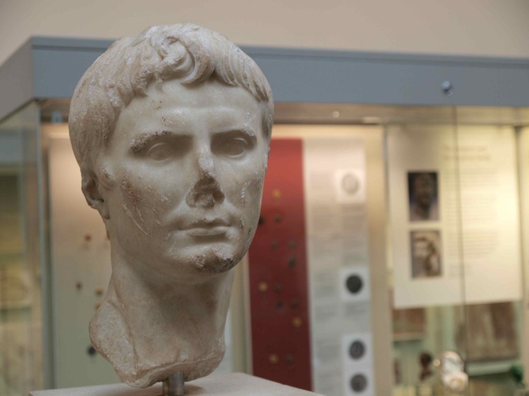 A bust of Augustus Caesar. British Museum, London.
