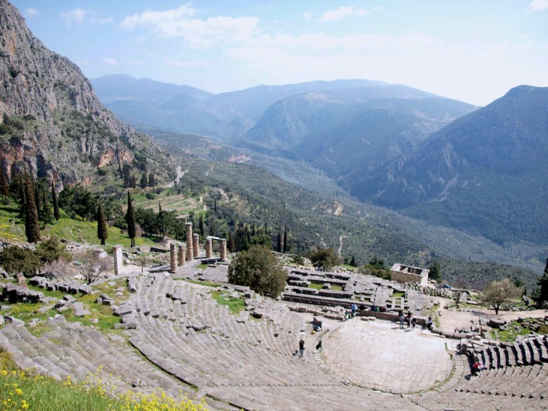 Temple of Apollo, Delphi, Greece.
