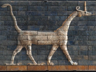 Mushussu Dragon, Ishtar Gate (Bablylon). Istanbul Archaeological Museum.
