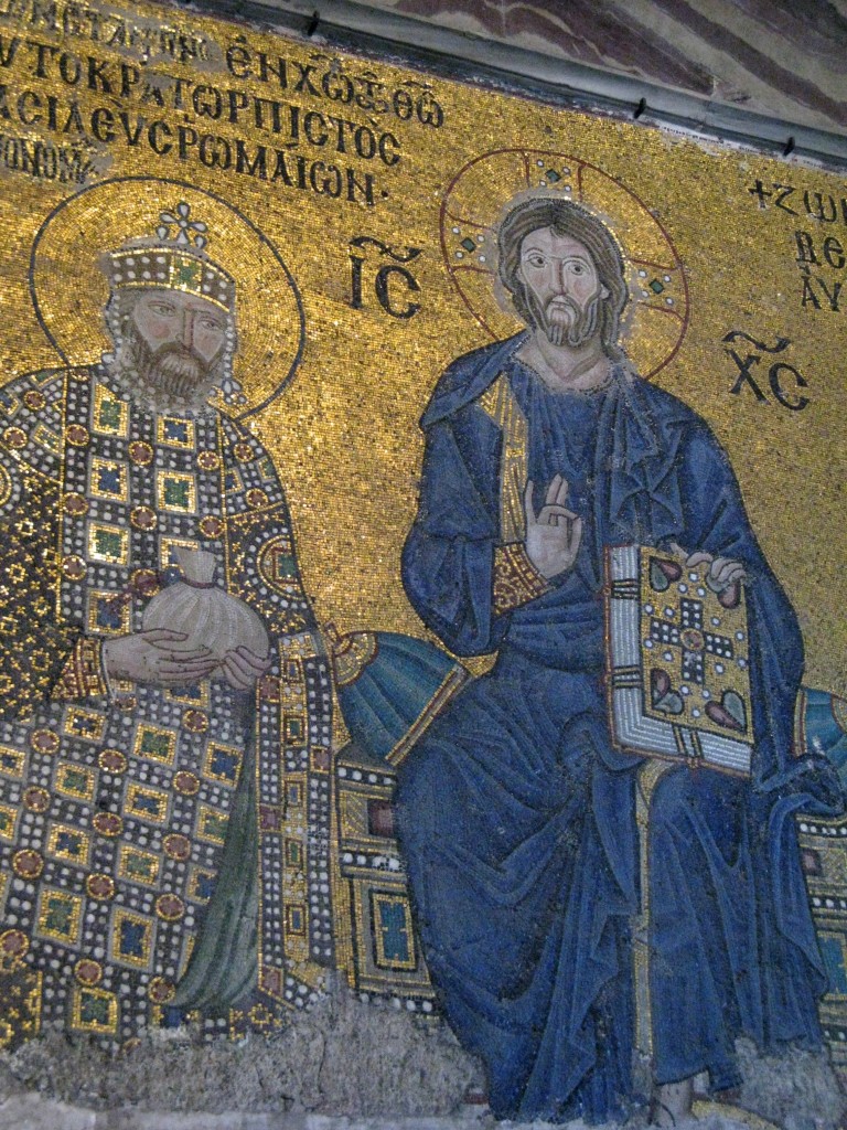 Mosaic in Hagia Sophia, Istanbul, Turkey
