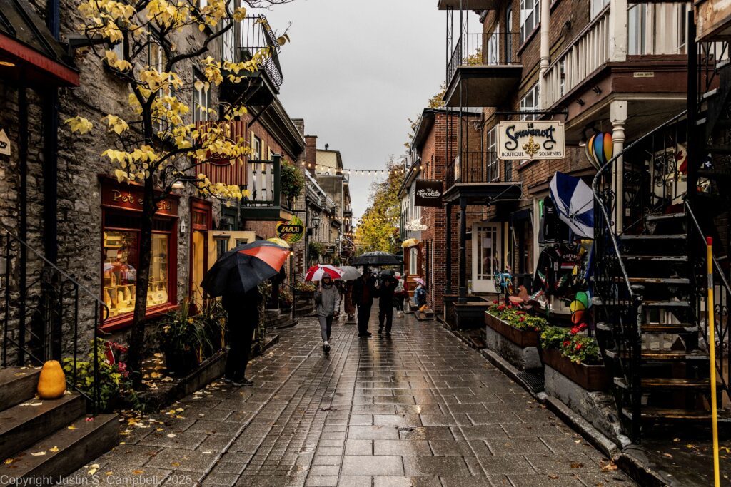 Old Quebec City Street, people walking