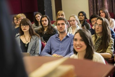 Students in a lecture
