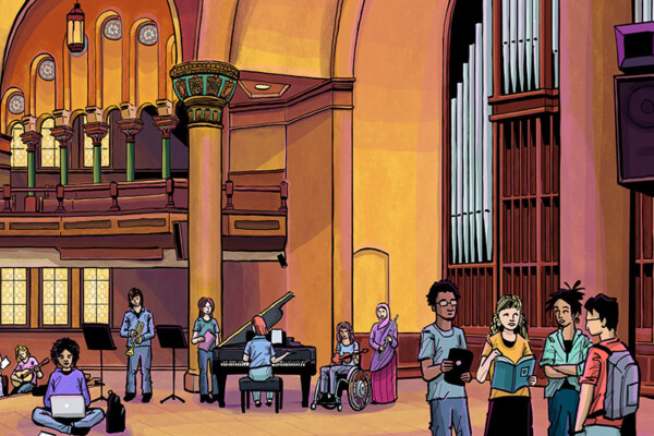 Carleton Dominion Chalmers students illustration