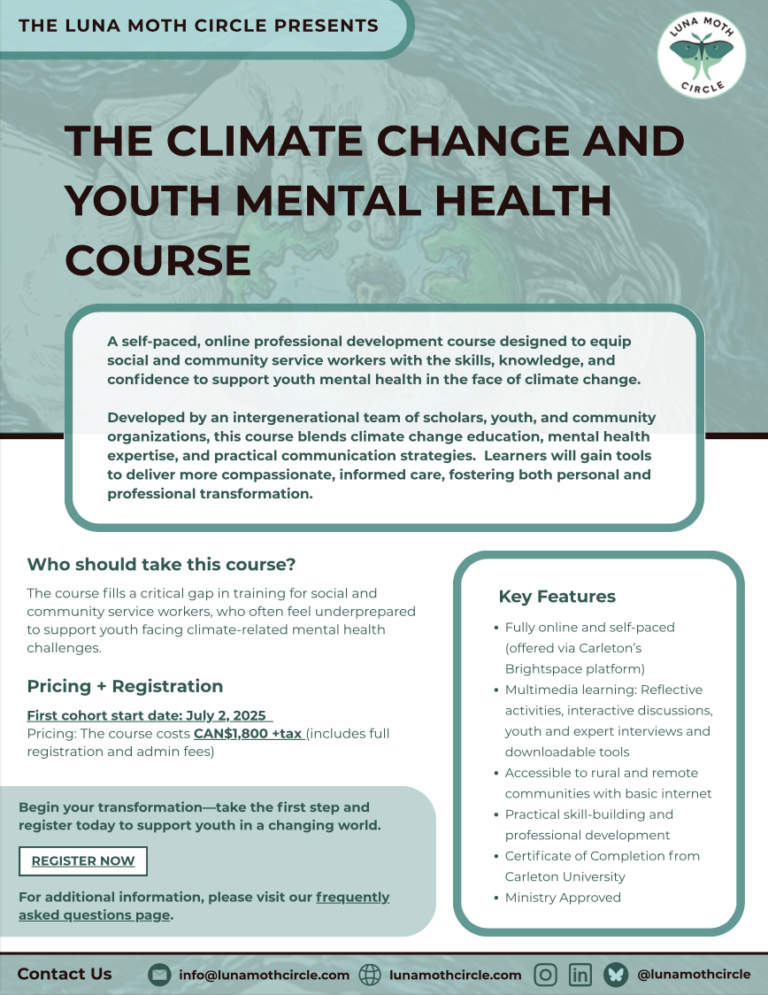 Micro-Credential: Climate Change and Youth Mental Health (July 2-Sept ...