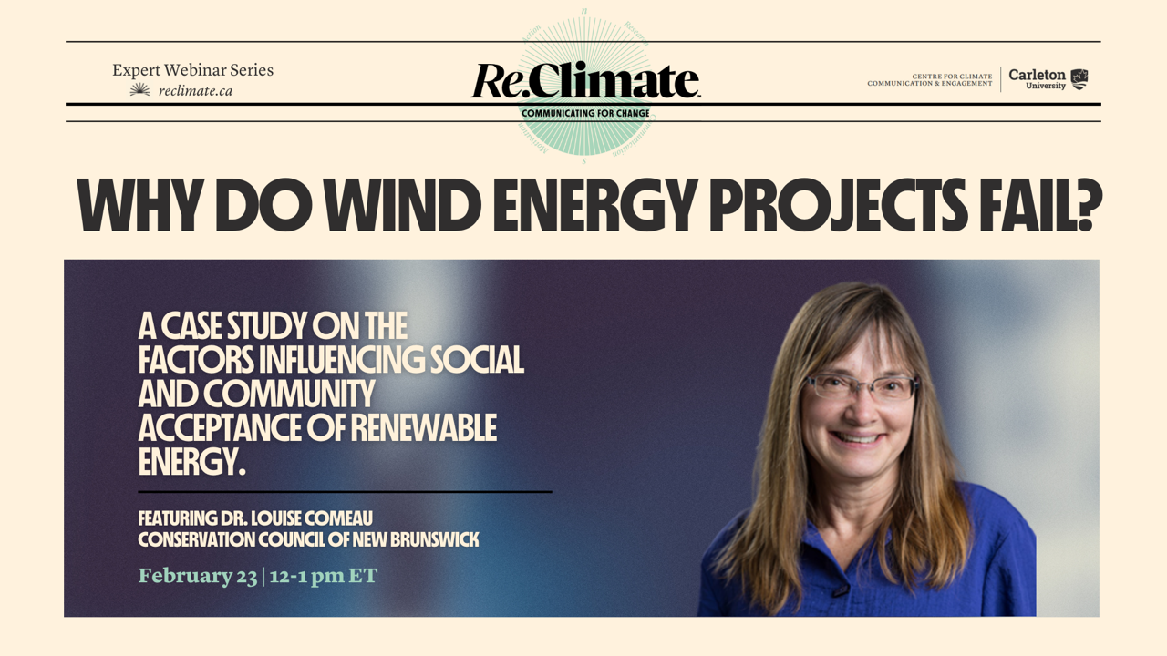 inar Why Do Wind Projects Fail? with Re.Climate Events Carleton