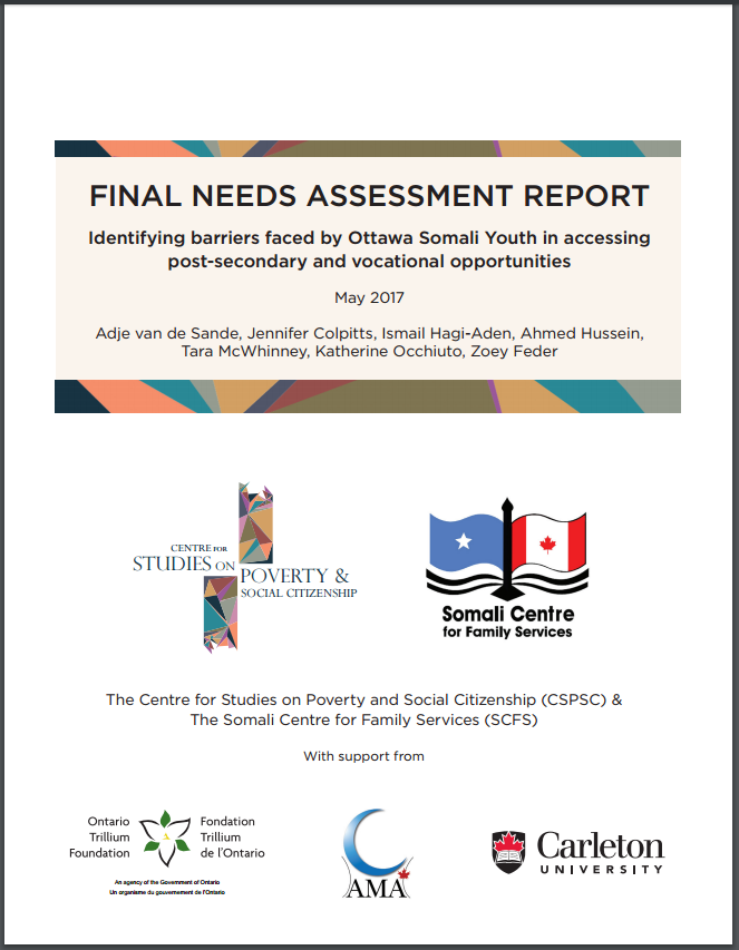 Title Page for report titled "Final Needs Assessment Report".