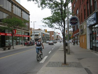 A view of Bank Street Ottawa.