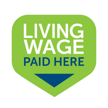 The logo an employer can display in the Windsor/Essex community if they pay a living wage. 