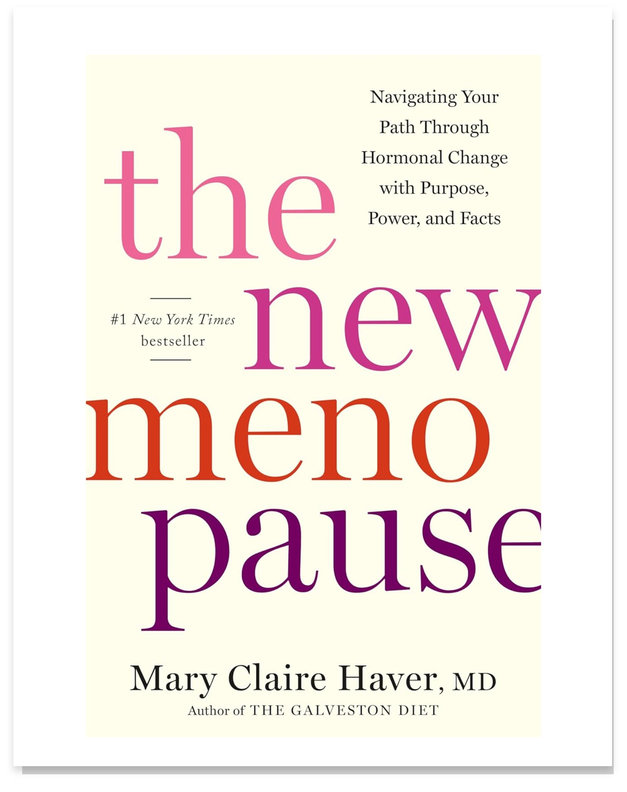 A book cover for The New Menopause