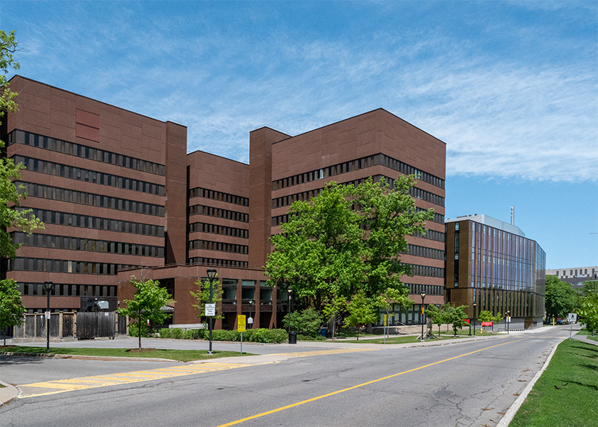 A photo of the LOEB building at Carleton University in Ottawa Ontario