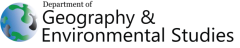 A photo of the co-sponsor logo, Department of Geography and Environmental Studies