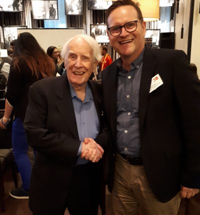 Dr. Andrew Webb with Dr. Frank Hayden, Co-Founder of Special Olympics Canada