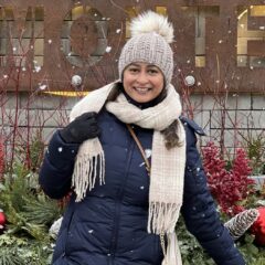 Photo of Narmin Tartila Banu outdoors in winter attire