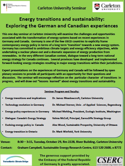 Energy Transitions And Sustainability Exploring The German And Canadian Experiences Events 5617