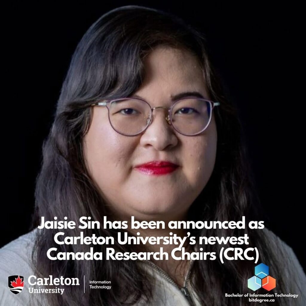 News 20251030 - Jaisie Sin Has Been Announced As Carleton University's Newst Canada Research Chairs