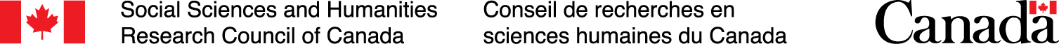 Logo for the Social Sciences and Humanities Research Council of Canada 