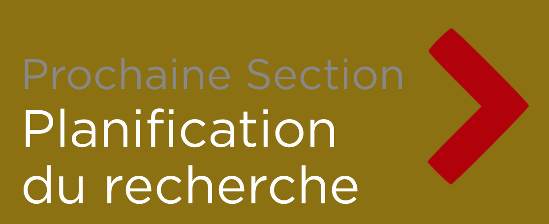 Button - "Planification du recherche"